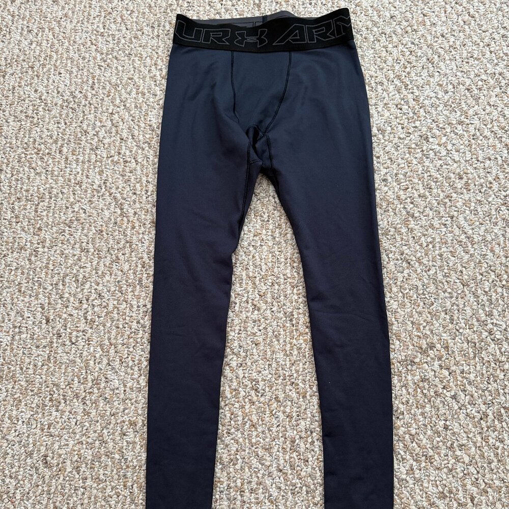 Under Armour Mens ColdGear Compression Leggings, Size Small, Black